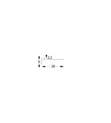 Billede af Trappeforkant t/ 2mm MAT
